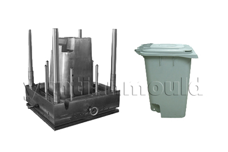 塑料垃圾桶模具04